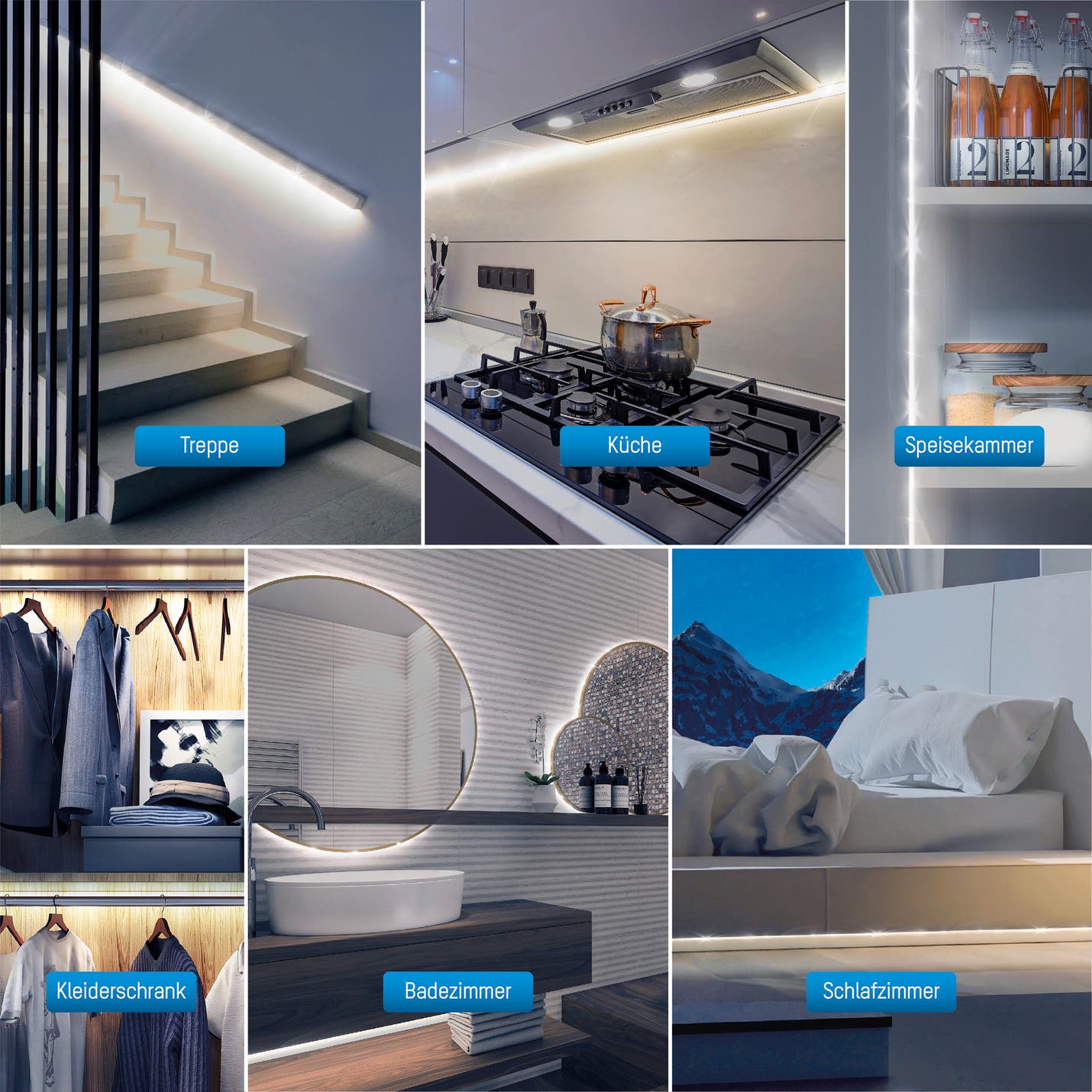 LED-Strip Sensor 2m Batteridriven 3000K - Ansmann | Bellalite LED-Strip Sensor 2m Batteridriven 3000K - Ansmann | Bellalite