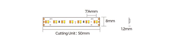 Colors LED-Strip D6280 CCT 24V 2700K-6000K 15W/m IP20 - Colors | Bellalite Colors LED-Strip D6280 CCT 24V 2700K-6000K 15W/m IP20 - Colors | Bellalite
